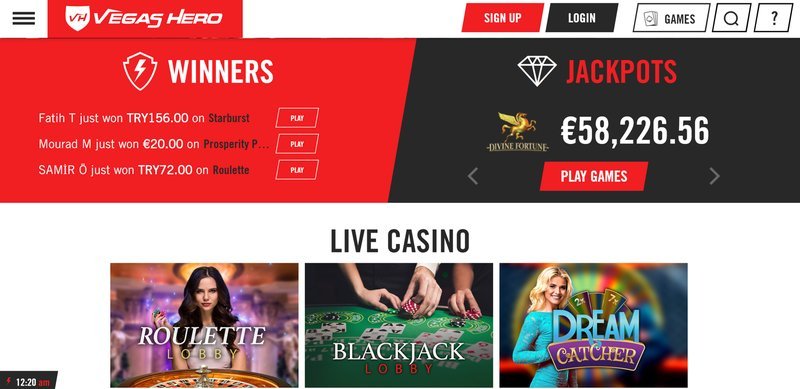 United Kingdom - vegas hero app